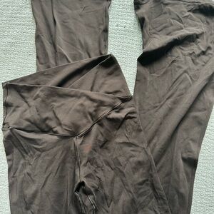 Aerie Brown Flare Leggings